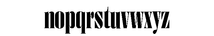 Right Didone Tight Variable 6 Font LOWERCASE
