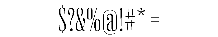 Right Didone Tight Variable Font OTHER CHARS