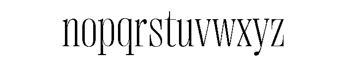 Right Didone Variable 15 Font LOWERCASE
