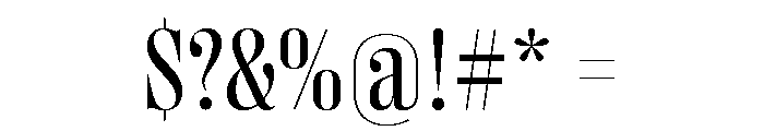 Right Didone Variable 17 Font OTHER CHARS
