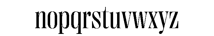 Right Didone Variable 17 Font LOWERCASE