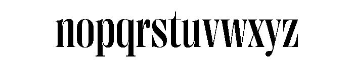 Right Didone Variable 18 Font LOWERCASE