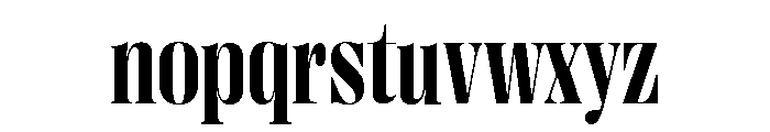 Right Didone Variable 19 Font LOWERCASE