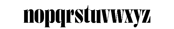 Right Didone Variable 20 Font LOWERCASE