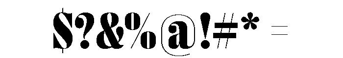 Right Didone Variable 21 Font OTHER CHARS