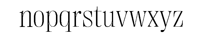 Right Didone Variable 22 Font LOWERCASE