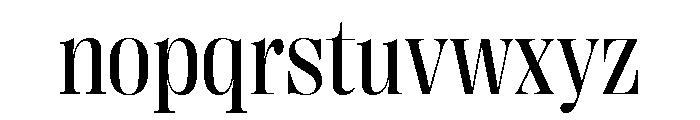 Right Didone Variable 24 Font LOWERCASE