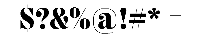 Right Didone Variable 27 Font OTHER CHARS