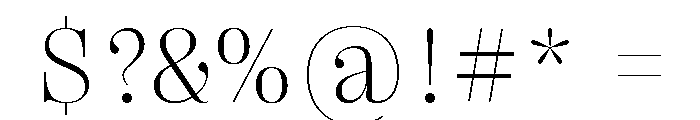 Right Didone Variable 29 Font OTHER CHARS
