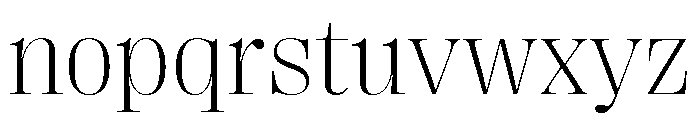Right Didone Variable 29 Font LOWERCASE