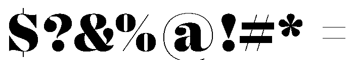 Right Didone Variable 35 Font OTHER CHARS