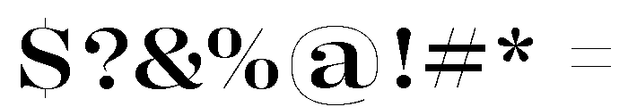 Right Didone Variable 39 Font OTHER CHARS