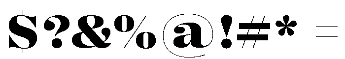Right Didone Variable 41 Font OTHER CHARS
