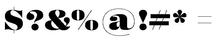 Right Didone Variable 42 Font OTHER CHARS