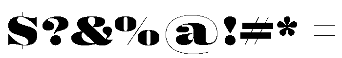 Right Didone Variable 49 Font OTHER CHARS