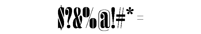 Right Didone Variable 7 Font OTHER CHARS