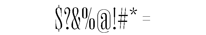 Right Didone Variable 8 Font OTHER CHARS