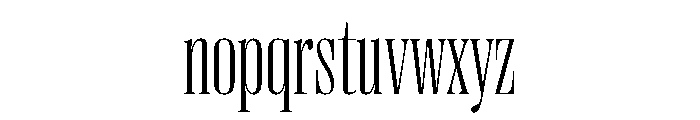 Right Didone Variable 8 Font LOWERCASE