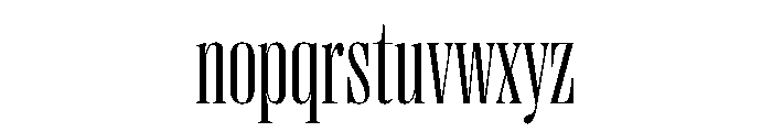 Right Didone Variable 9 Font LOWERCASE