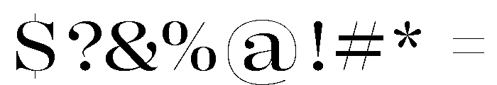 Right Didone Wide Variable 3 Font OTHER CHARS