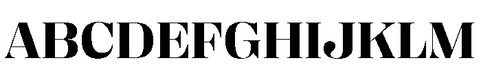 Right Didone Wide Variable 5 Font UPPERCASE