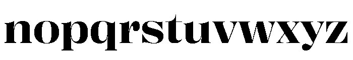 Right Didone Wide Variable 5 Font LOWERCASE