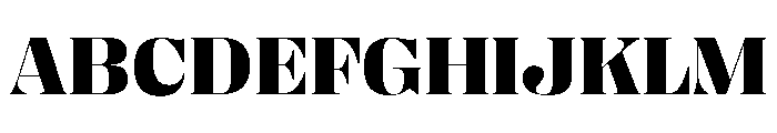Right Didone Wide Variable 6 Font UPPERCASE