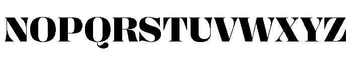 Right Didone Wide Variable 6 Font UPPERCASE