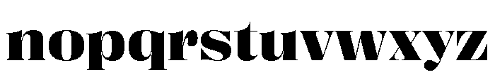 Right Didone Wide Variable 6 Font LOWERCASE