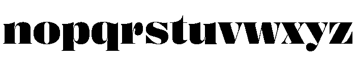 Right Didone Wide Variable 7 Font LOWERCASE