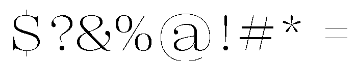 Right Didone Wide Variable Font OTHER CHARS