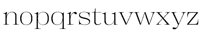 Right Didone Wide Variable Font LOWERCASE