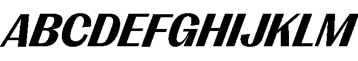 Right Gothic Casual Variable 13 Font UPPERCASE