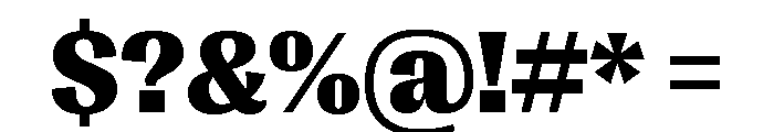Right Gothic Casual Variable 7 Font OTHER CHARS