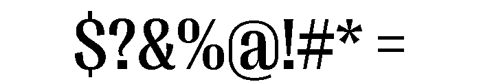 Right Gothic Compact Medium Font OTHER CHARS