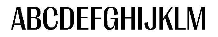 Right Gothic Compact Medium Font UPPERCASE