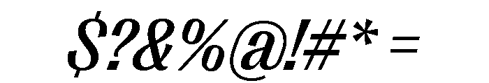 Right Gothic Compact Variable 11 Font OTHER CHARS