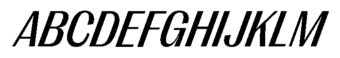 Right Gothic Compact Variable 11 Font UPPERCASE