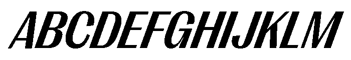 Right Gothic Compact Variable 12 Font UPPERCASE