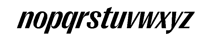 Right Gothic Compact Variable 12 Font LOWERCASE