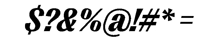 Right Gothic Compact Variable 13 Font OTHER CHARS