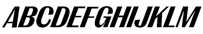 Right Gothic Compact Variable 13 Font UPPERCASE