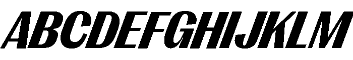 Right Gothic Compact Variable 14 Font UPPERCASE