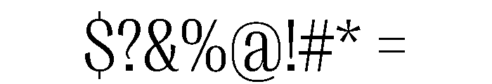 Right Gothic Compact Variable 2 Font OTHER CHARS
