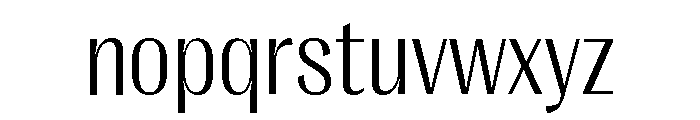 Right Gothic Compact Variable 2 Font LOWERCASE