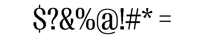 Right Gothic Compact Variable 3 Font OTHER CHARS