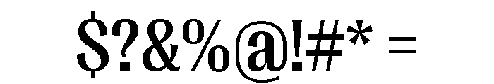 Right Gothic Compact Variable 4 Font OTHER CHARS