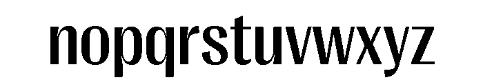 Right Gothic Compact Variable 4 Font LOWERCASE