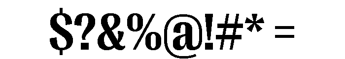 Right Gothic Compact Variable 5 Font OTHER CHARS