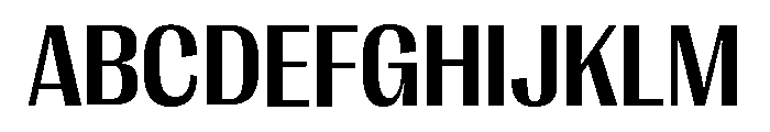 Right Gothic Compact Variable 5 Font UPPERCASE